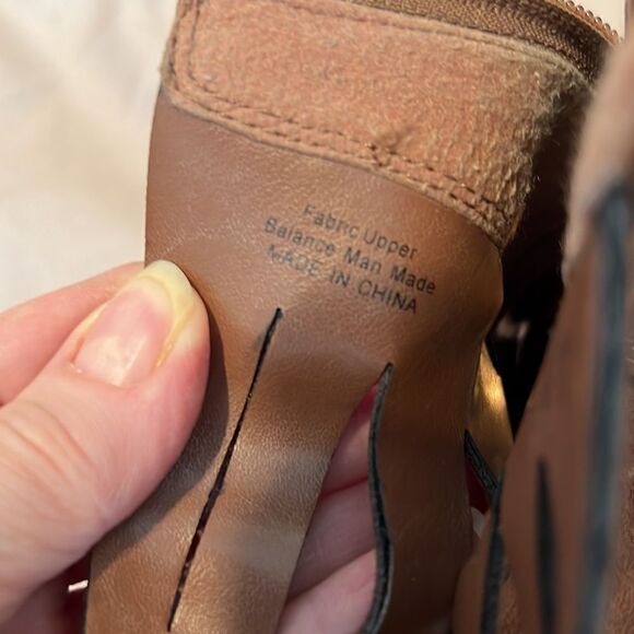 Carlos Santana Polly size 9.5 fabric zip back heeled sandals GUC No box - Picture 3 of 16